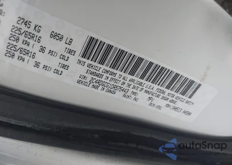 2013 Dodge Grand Caravan Sxt from USA, damaged, VIN 2C4RDGCG1DR575443